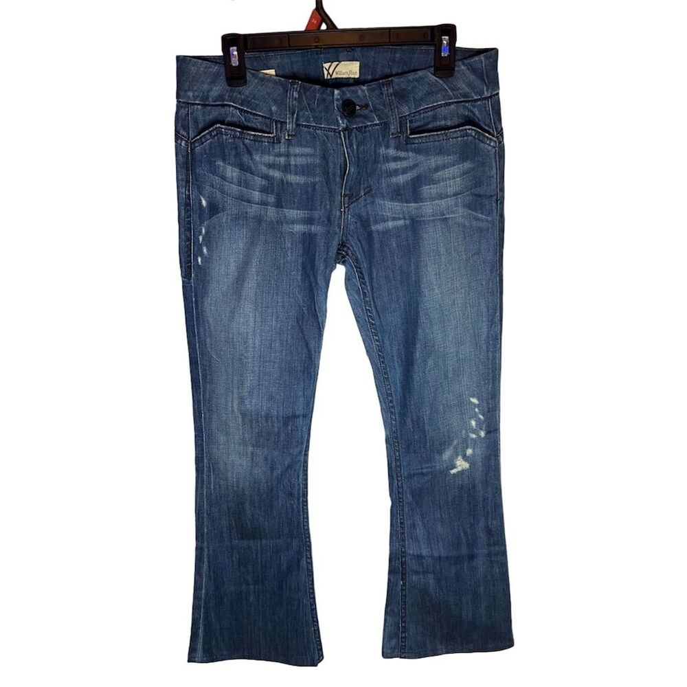 William Rast Women's Bootcut Jeans Size 30 Blue Distressed Low Rise